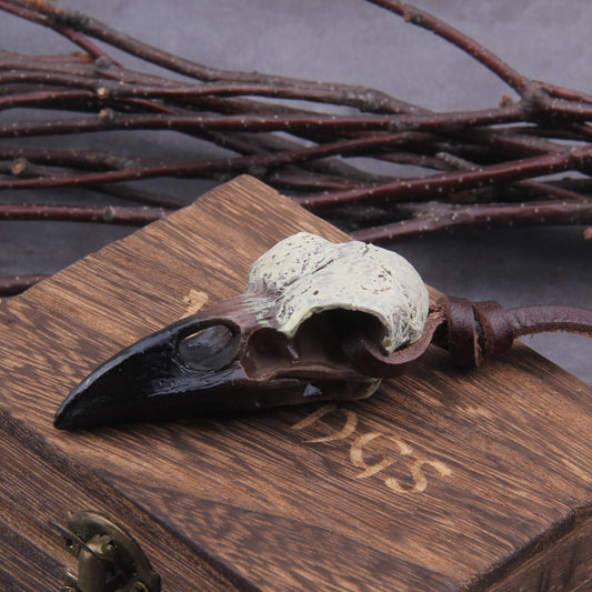 Raven Skull Necklace