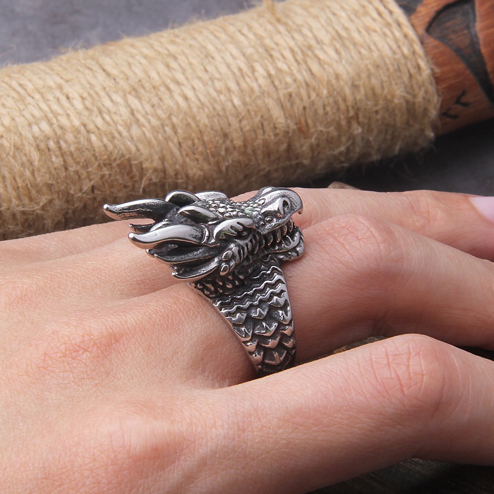 Viking Dragon Ring
